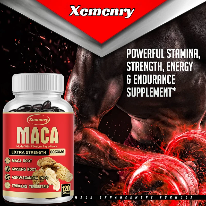 Xemenry Maca Extract Softgels for Easier Absorption Health Supplement for Men and Women