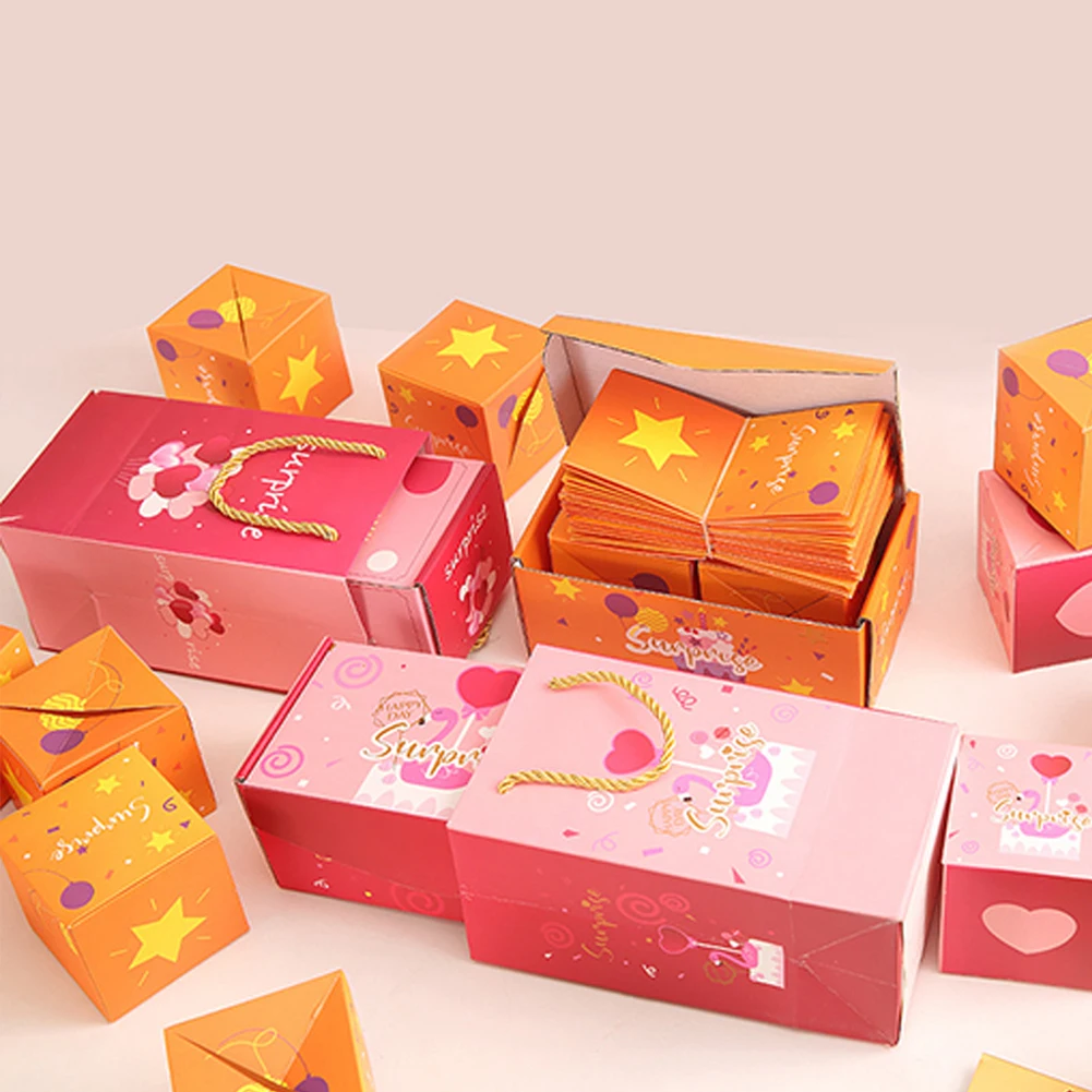 12/16/20Pcs Surprise Gift Box Creating Pop-Up Explosion Gift Box The Most Surprising Gift For Lover Kid Birthday Anniversary