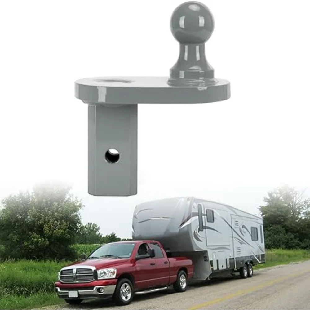 

GNXA4085 4" Offset Gooseneck Hitch Ball Extende for Flatbed Trailer RV Gooseneck Ball Extender B W Turnover Ball Heavy Duty Goos
