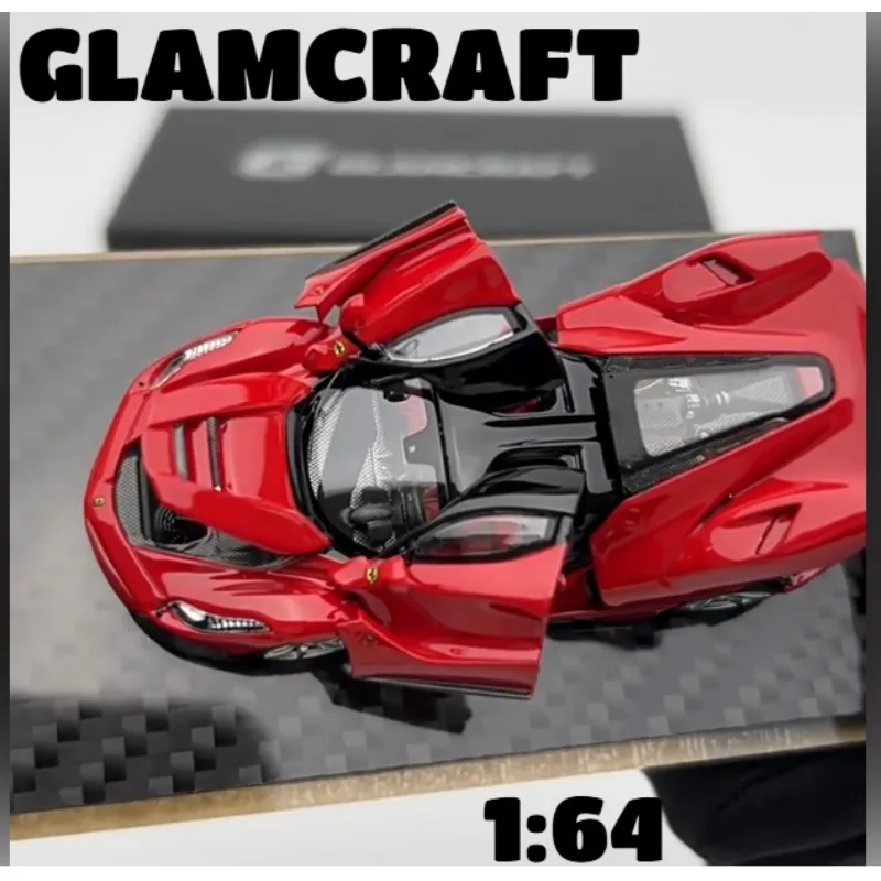 GLAMCRAFT 1:64 Leap Horse Standard Red Die Casting Alloy Car Model, a favorite gift desktop ornament for men.
