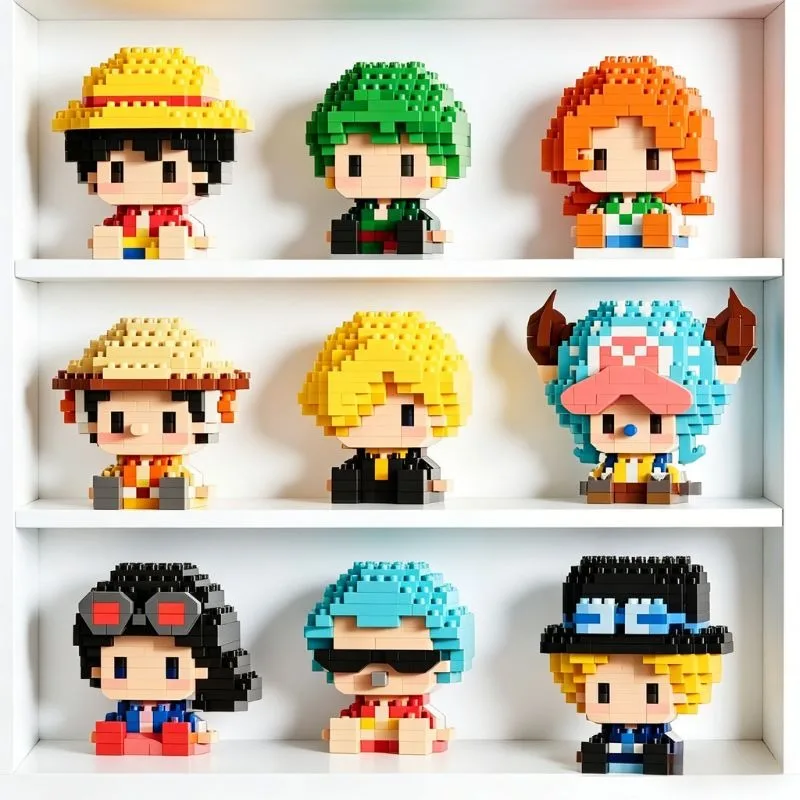 ONE PIECE Sun God Nika Luffy Micro Building Block Chopper Ace