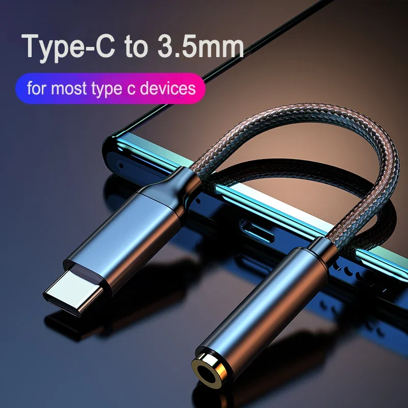 

Type C Headphones Adapter Usb C To Aux 3.5mm Jack Adaptador