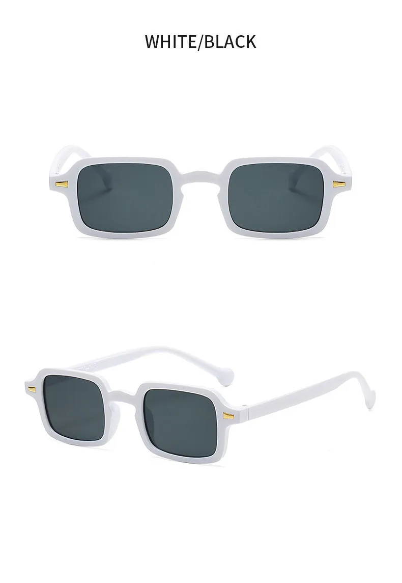Luxus Rechteck Sonnenbrille Frauen Vintage Marke Designer Quadratische Gläser Shades Anti-glare UV400 – Detail 7