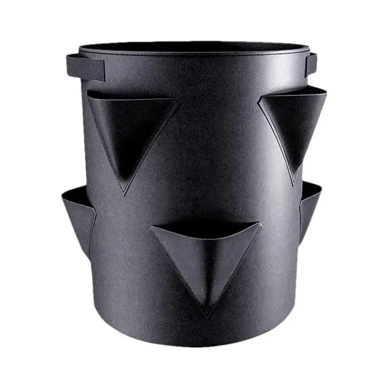 7 Gallons Strawberry Planting Bag Grow Bag With 6 Side Grow Pocket Portable Tomato Planting Bags Strawberry Pots Planting Pots gallery 5