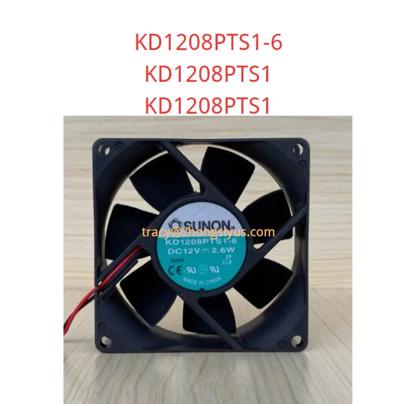 KD1208PTS1-6 KD1208PTS1 12V 2.6W KD1208PTS1-6 original SUNON axial fan 80x80x25mm