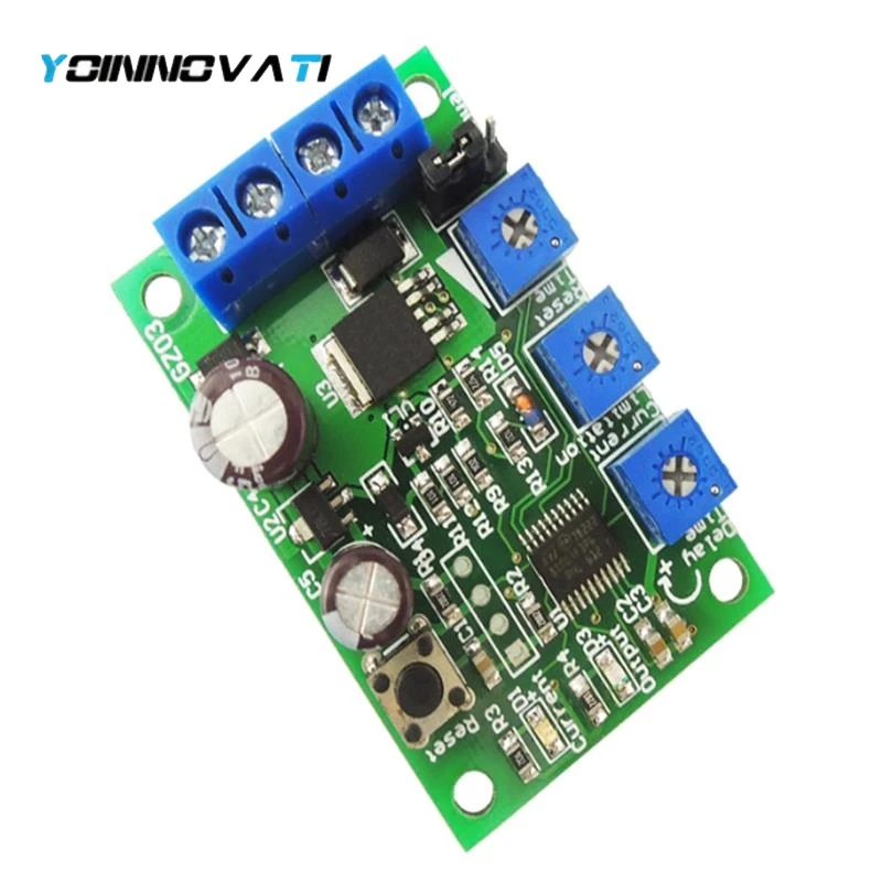 6V12V24V10A DC motor overcurrent protector block switch overload protector module adjustable current limiting switch