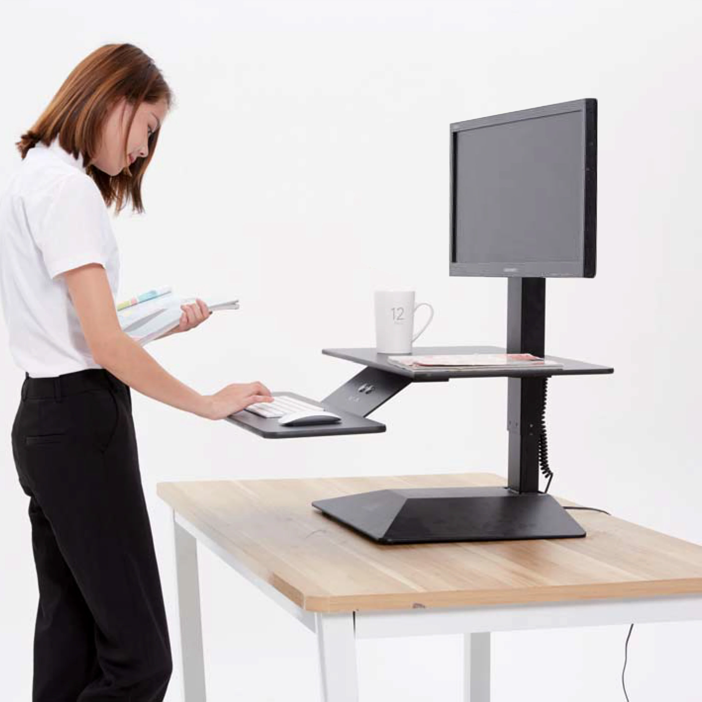 

modern Adjustable Laptop Stand Laptop Table Stand Ergonomic Desk TV Bed Tray Standing Desk