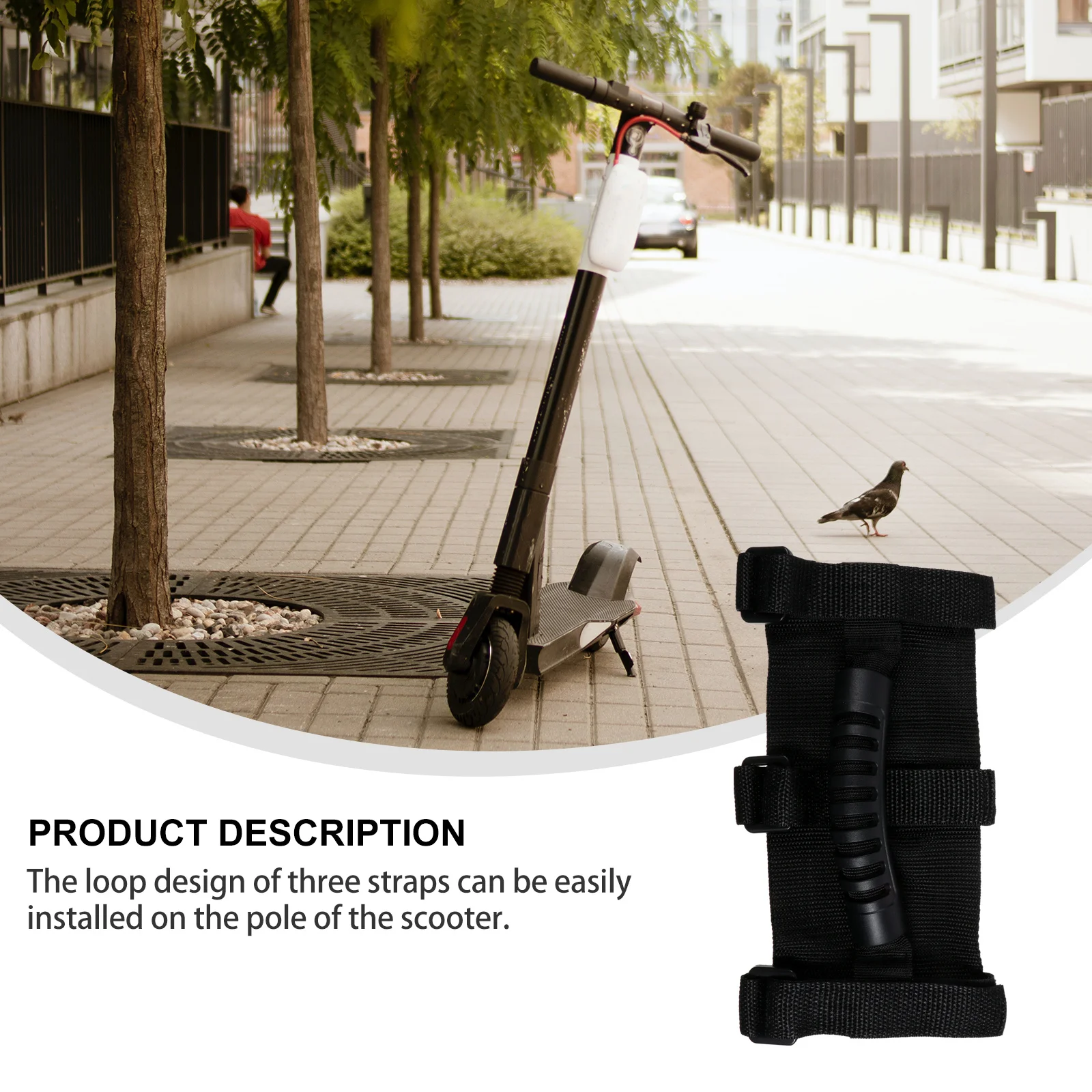 

Electric Scooter Carrying Handle Strap Wide Portable Lightweight Foldable Nylon Scooter Accessory For Carry Handle