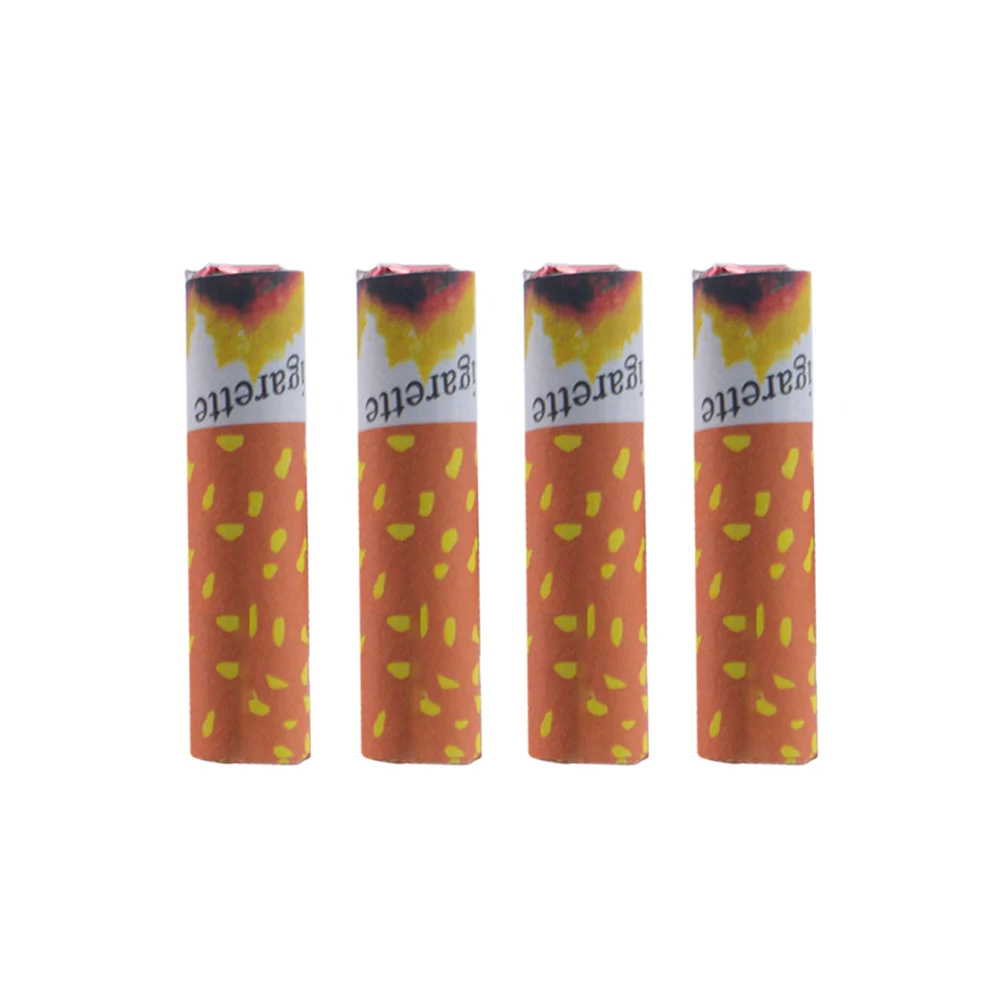 4Pcs Simulation Cigarette Realistic Puff Style for April Fools Day Halloween Party Cosplay Costume Gag Prop Novelty Accessory