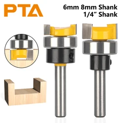 6MM 6.35MM 8MM Shank D19.05MM Pattern Bit Router Bit fresa per la lavorazione del legno per fresa frontale fresa in metallo duro fresa