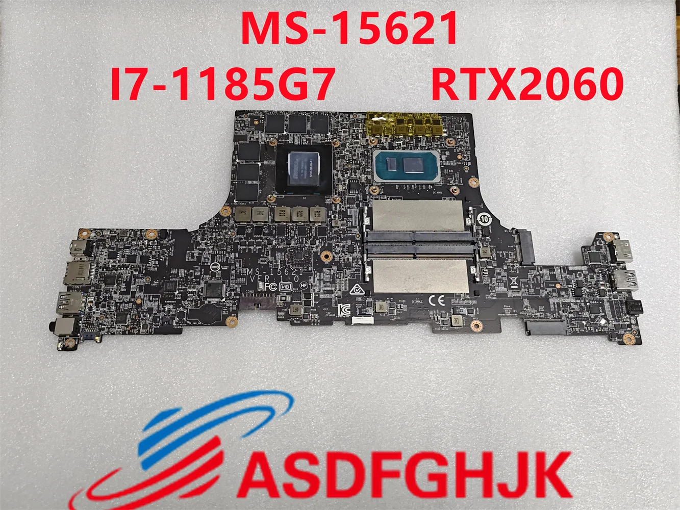 

Original MS-15621 for MSI Stealth 15M A11 SEK-040CN MS-1562 laptop motherboard MS-15621 I7-1185G7 SRK1F CPU RTX2060 GPU test OK