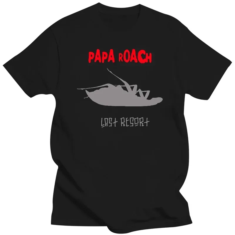 Cheap Sale Cotton T Shirts For Boys Men Papa Roach Band Last Resort Short Sleeves T Shirts