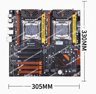 Multi-opening Xeon X99 Dual-way Motherboard cpu Suite 2011 e5 Game Studio Design Rendering