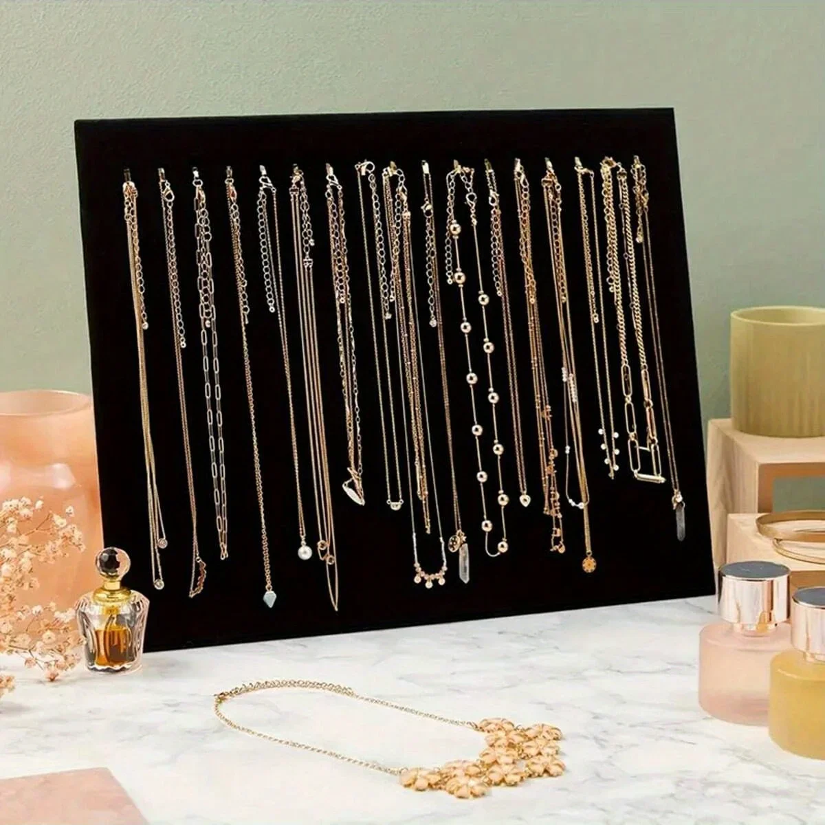 

High-quality Velvet Jewelry Display Stand Necklace Stud Storage Display Props Street SStall Stud Necklace Storage Display Stand