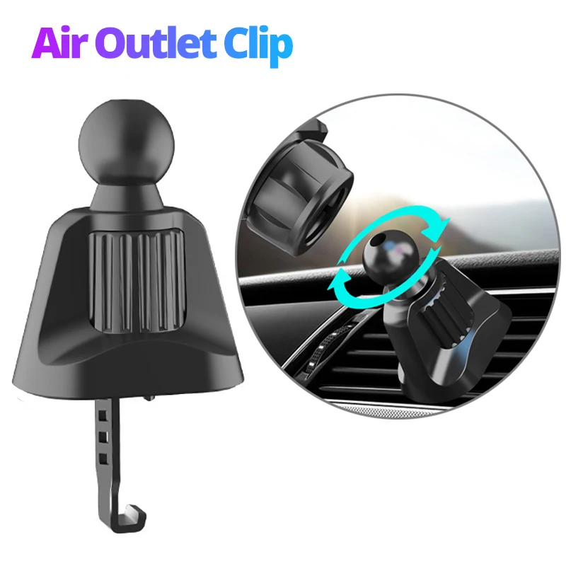 Universal 17mm Ball Head Base Car Air Vent Clip For Magnetic Car Phone Holder Dashboard Support Stand Mobile Phone Accessories