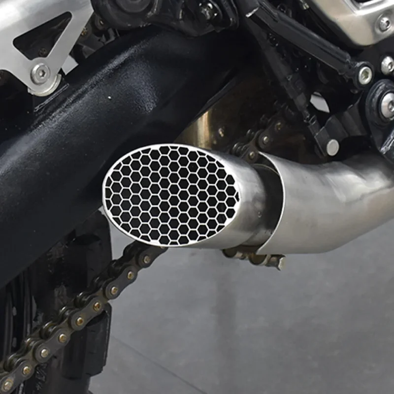 Universeller 51mm Motorrad-Auspuff-Endschalldämpfer aus Edelstahl für Z900, Speed 400, Scrambler 400X, Street Bike – Detail 5