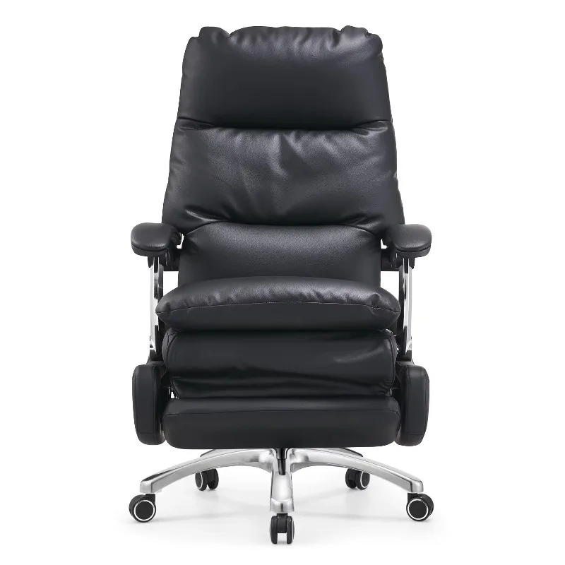 كرسي مكتب تنفيذي دوار عالي الجودة من الجلد عالي الجودة، كرسي كهربائي مريح للمكتب الرئيس التنفيذي
