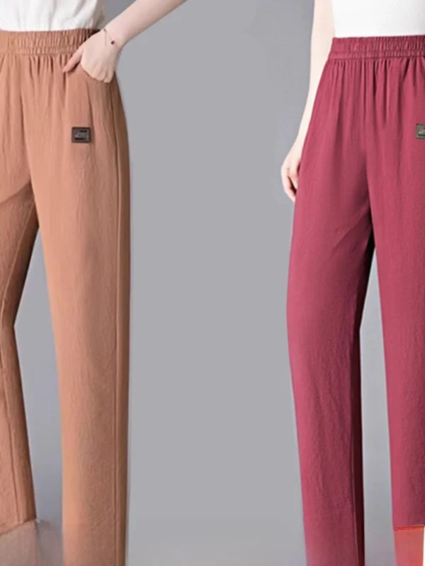 

Женские брюки-шаровары с высокой талией из хлопка и льна, свободного кроя, прямые, укороченные (7/8), повседневные, с эффектом похудения, в корейском стиле, с дизайнерскими элементами