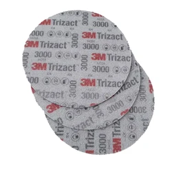 3M 02085 6 Zoll 3000 Grit Nass Trocken Schleifpapier Runde Nass Schleif Block Weiche Schleif Schwamm Pad Disc Trizact polieren Emery Schwamm