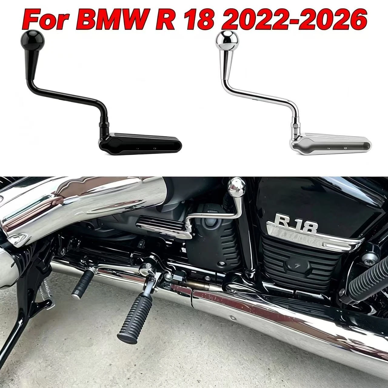 

For BMW R18 2022 2023 2024 2025 2026 R 18 Transcontinental Classic 719 Bagger Motorcycle CNC Extended Reverse Gear Lever