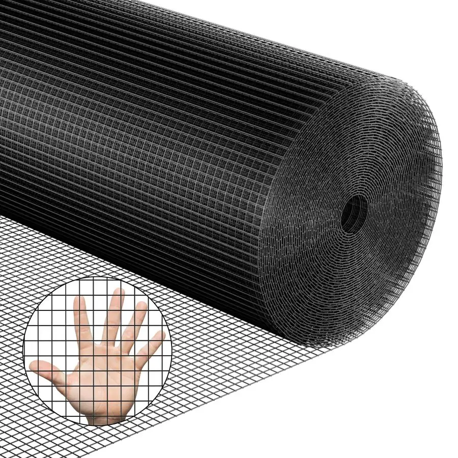 

Hardware Cloth 48x50 1 2 Inch 19 Gauge Vinyl Coated Welded Wire Mesh Roll PVC Hardware Cloth Chicken Wire Fencing for Garden Fen