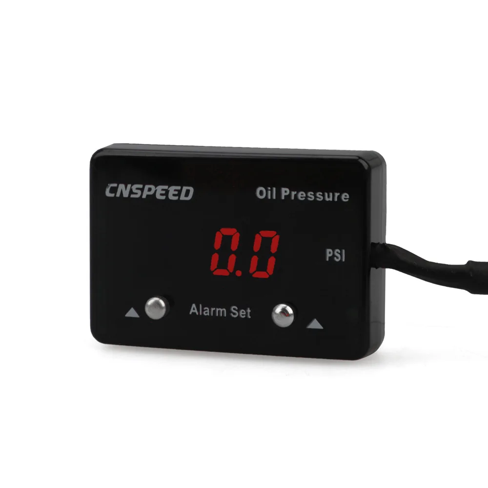 

Modified Oil Pressure Temperature Gauge 12V Oil Pressure Gauge 0~8BAR Digital Display Red/blue Light Instrument Universal