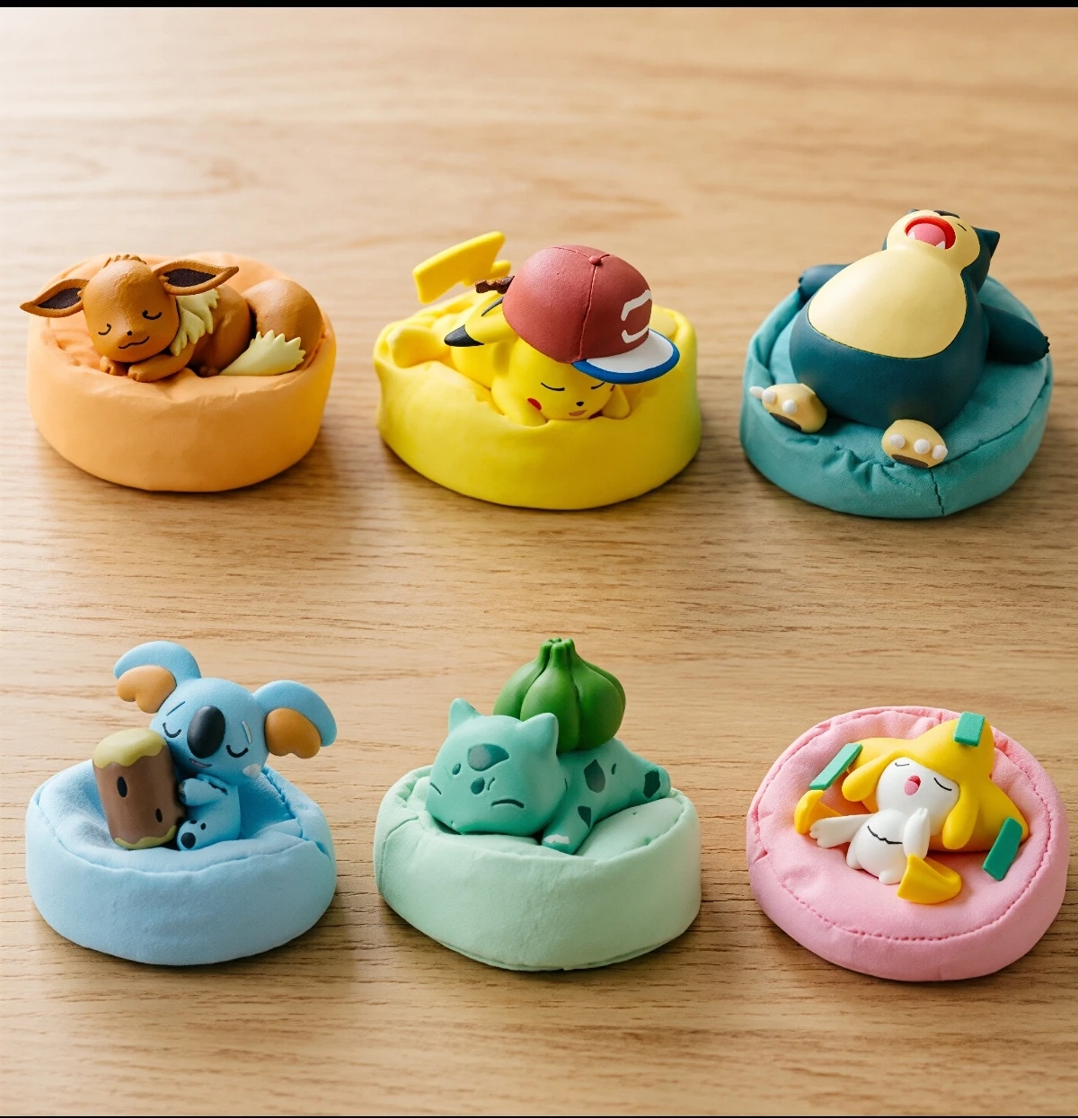 6 Figuras de Acción de Pokémon de la Serie Starry Dream: Pikachu, Eevee, Bulbasaur, Snorlax y Otros Personajes de Anime, Regalo Coleccionable