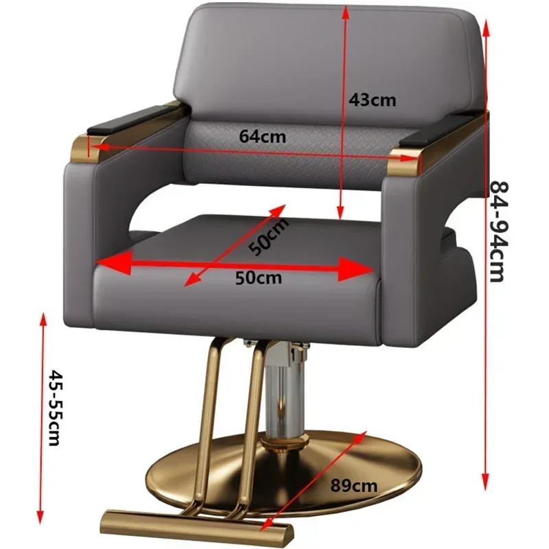 Salon Hair Barber Chair Hairdressing Beauty Adjustable Hydraulic Salon Chair Cheap Barber Lounges Silla Barbershop Furniture