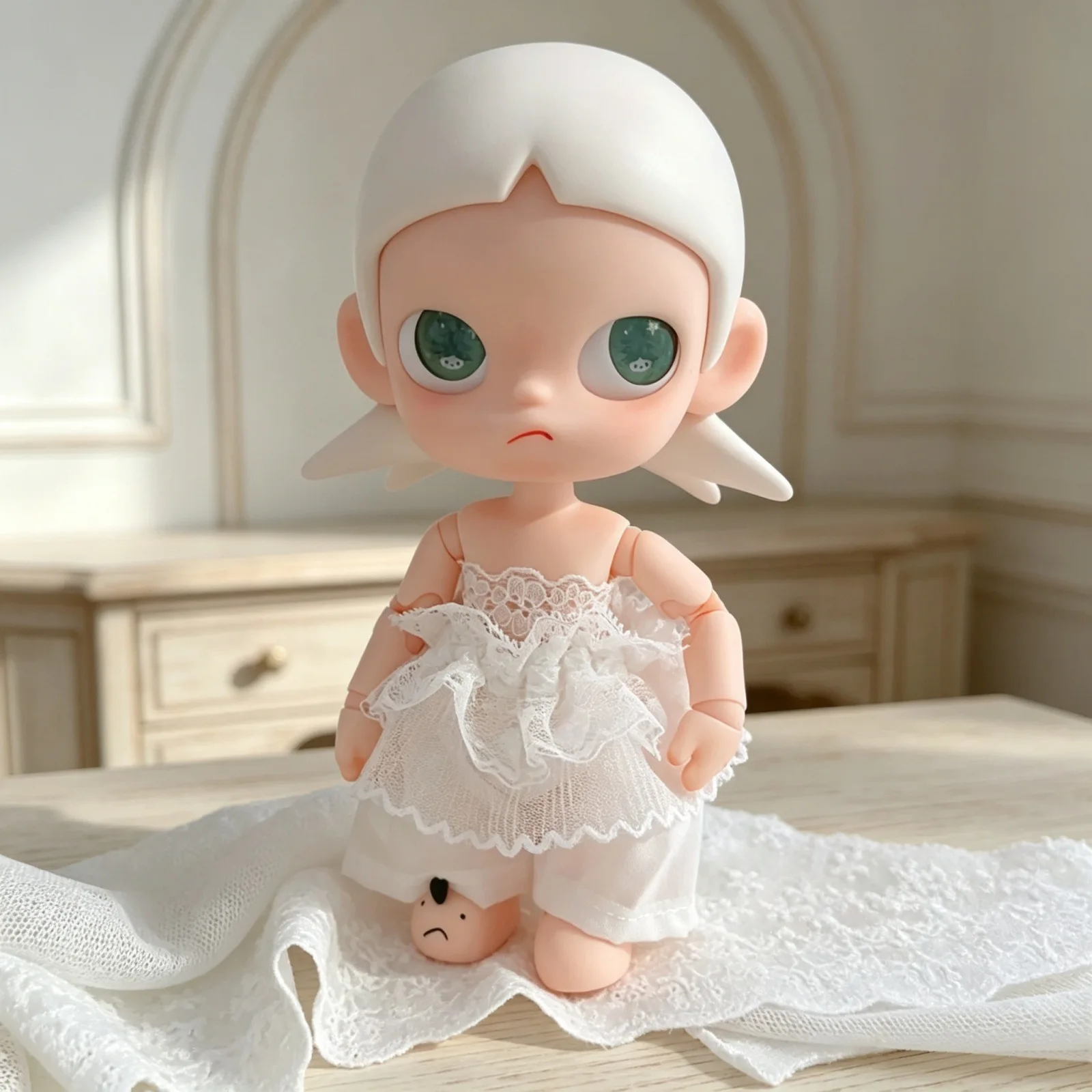 New Lace Flower Rompers Tube Top 2Pcs Set Fit 10-15cm Mini Idol Doll Accessories DIY Dress Up Plush Doll Fans Girls Gifts