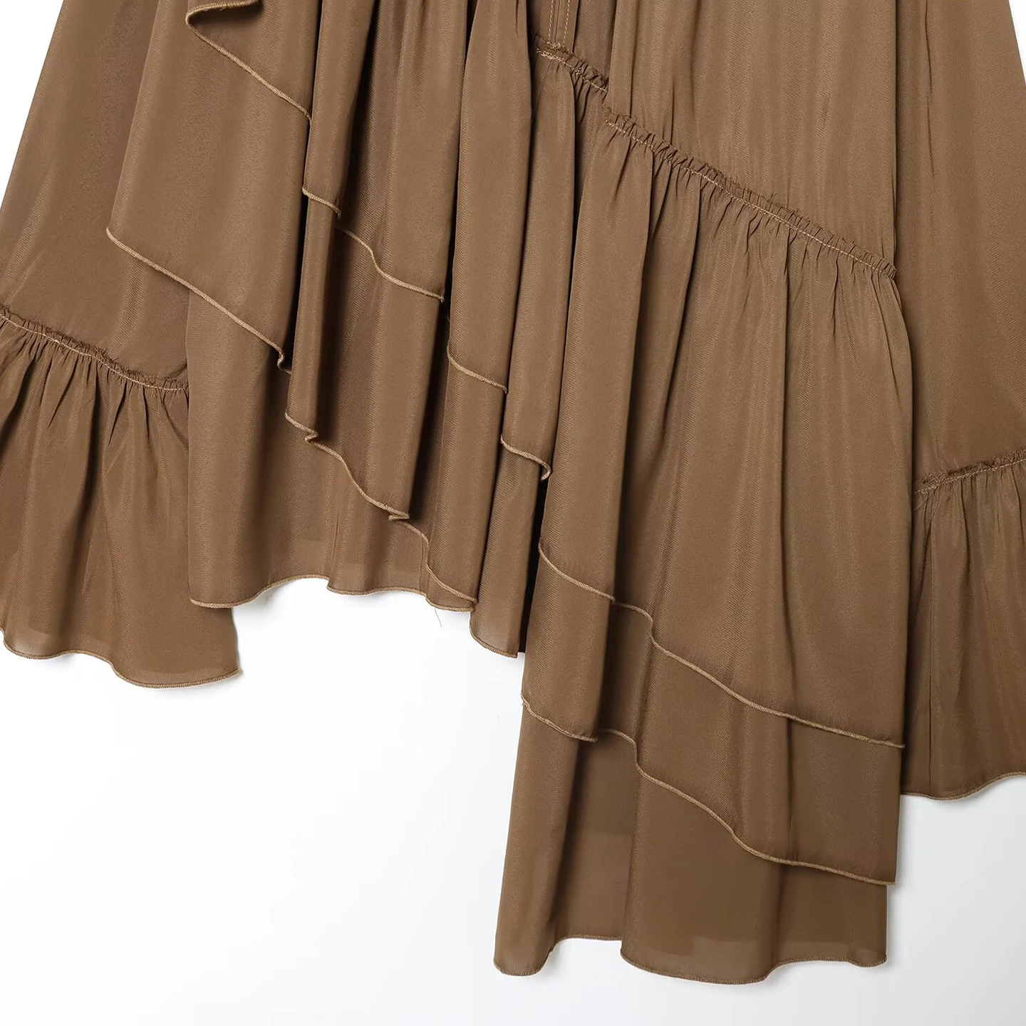 ファイオナブル通勤女性用スリーブ 2025 秋新作シフォン トップス Z ルーズフィットロングスリーブ ラウンドネックジッパー