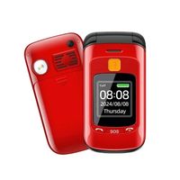 GSM 2G Flip Phone Dual SIM Large Key Buttons Quick Dial Flashlight FM Radio SOS Emergency Button Senior-friendly Mobile Phone