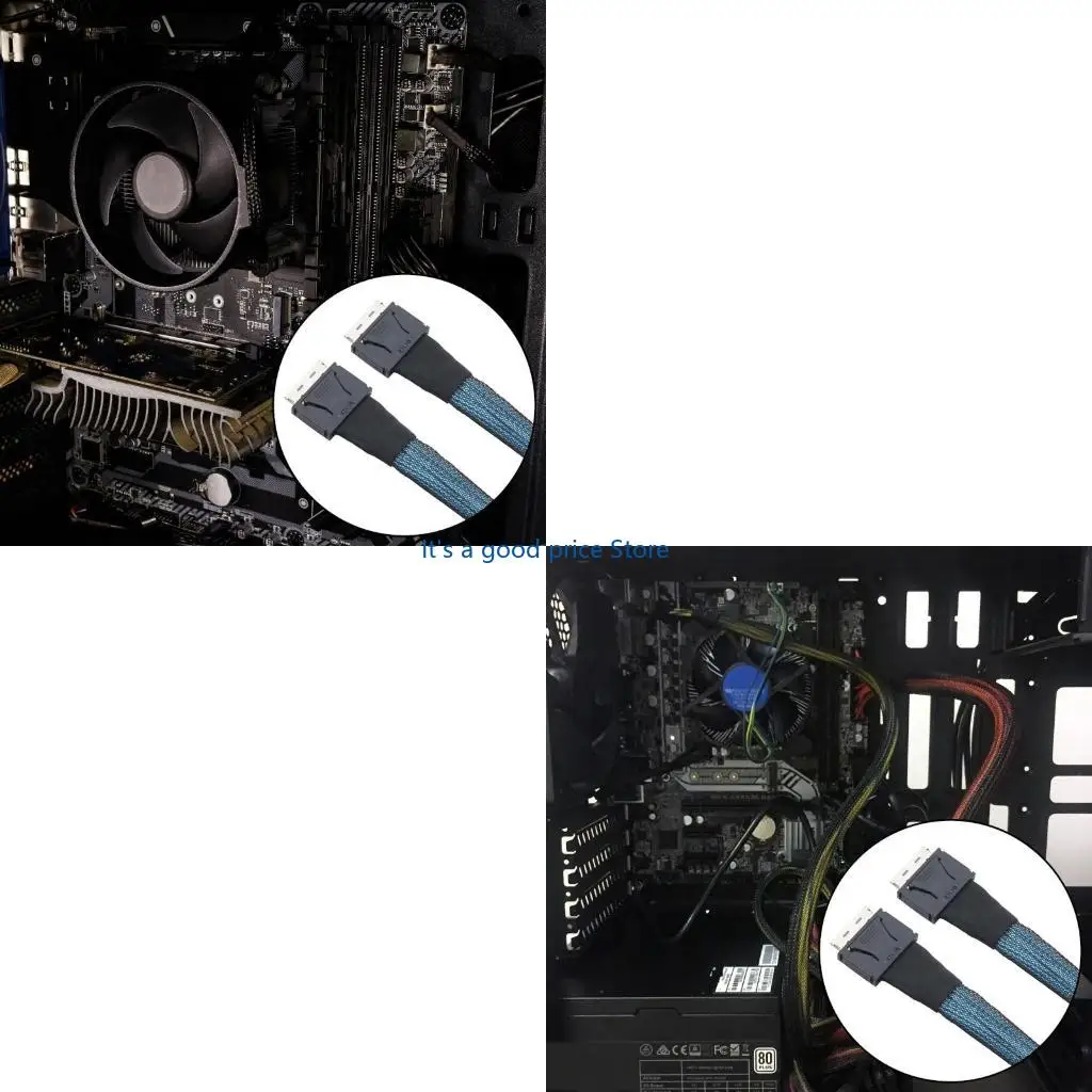  PCIe SFF-8611 8I to SFF-8611 Data Active Cable Internal Device Connection Transmission Cable for Desktop Servers