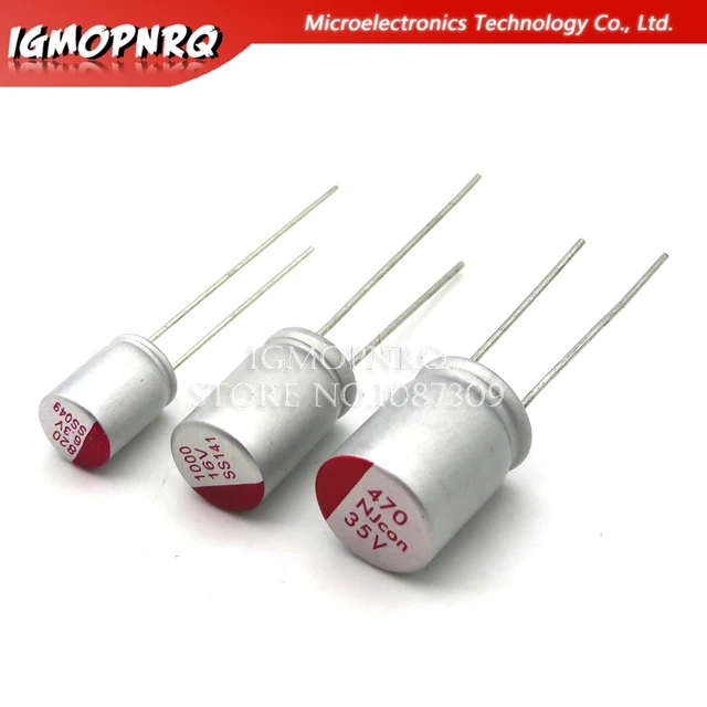 5-10 szt. 6.3V 10V 16V 25V 35V 50V 100UF DIP pełny kondensator elektrolityczny 150UF 220UF 270UF 330UF 470UF 560UF 680UF 820UF 1000UF UF UF UF