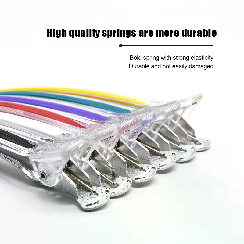 6pcs Pro Seamless Alligator Clip Hair Clip Barbershop Haircutting Sectioning Hairpin Salon Household Beauty Styling Tools