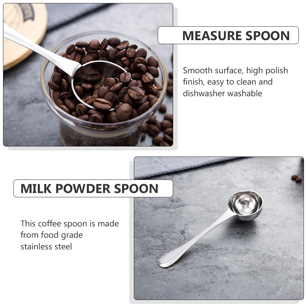 

Stainless Scoop 25ml Measuring Spoon Long H Easy Clean Milk Powder Spoon Practical Kitchen Tool