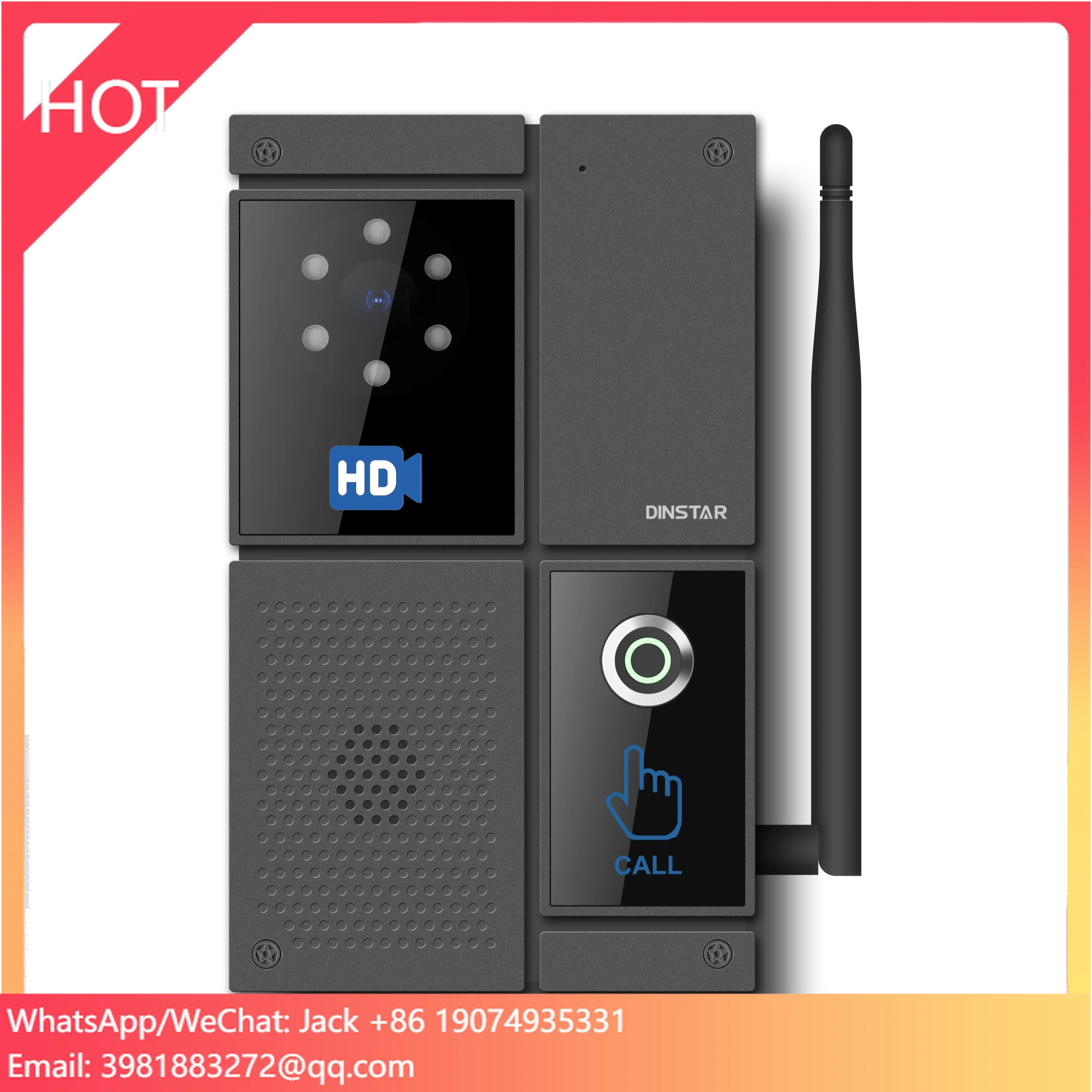 4G LTE Wireless Intercom Aluminum Alloy IP65 IK10