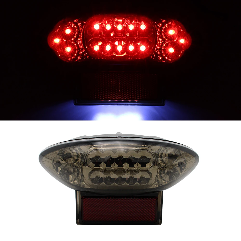 For Suzuki Hayabusa GSXR1300 1999 2000 2001 2002 2003 2004-2007 Rear Tail Light Brake Turn Signals lntegrated LED Light