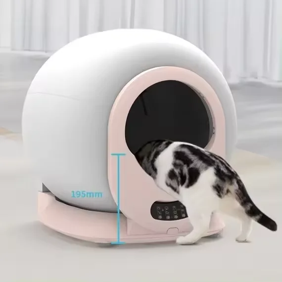 New Design Large Space Large Size Easy Cleaning App Remote Automatic Cat Toilet Self Cleaning Smart Car Electric Cat Sand Box