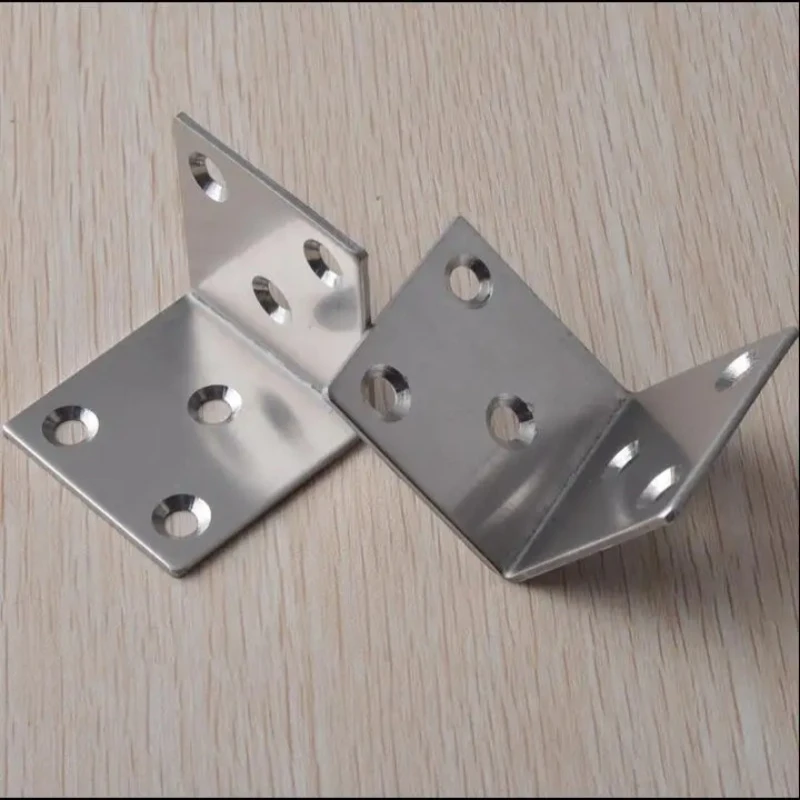 50*50*50mm Stainless steel Fixed furniture Corner Brackets 90 degrees Connection accessories angle iron with screw thickness:2mm