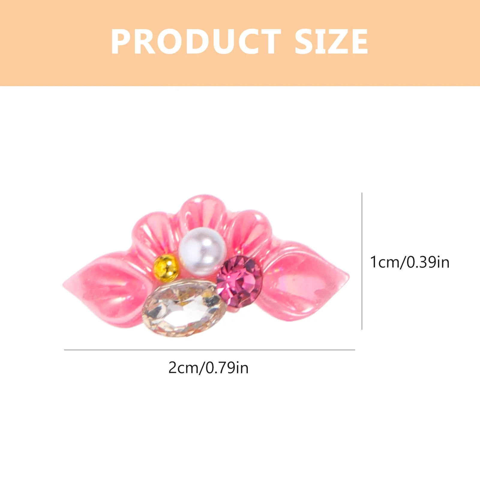 20 個ネイルアート用品フラワーラインストーン真珠魅力的な DIY デコレーションネイルアート用品ネイル用ラインストーン