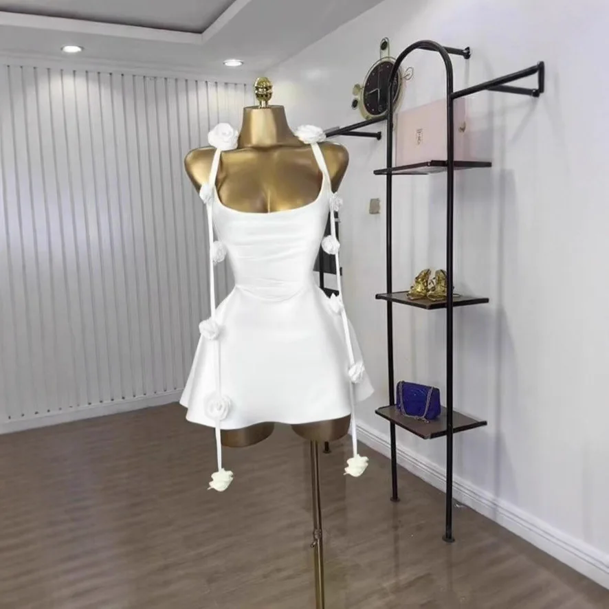 

Red Black White Polyester African Dresses for Women 2026 Summer Fashion African Sleeveless Party Evening Wedding Mini Dresses