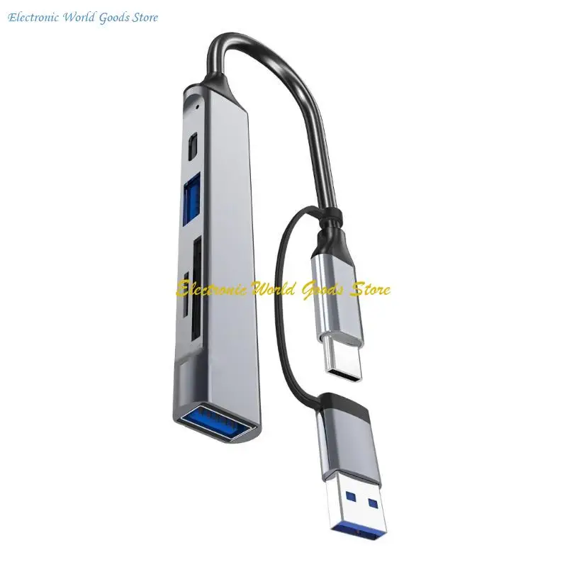 A3PD USB C+USB HUB 5 PORT USB SPLITTER MUNTEDED CABLE CABLE CABLE