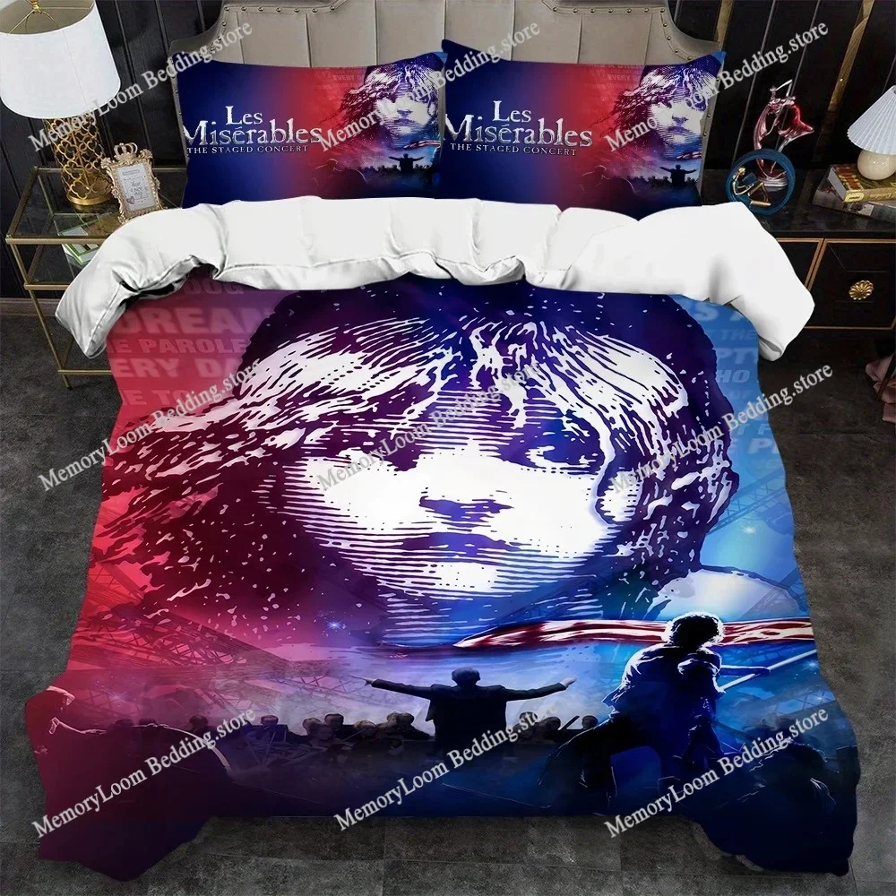 Musical Film Les-Miserables Duvet Cover Set Home Style Bedding Soft Laundry Cotton Bed Student Dormitory Gift Home Textileextile