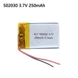 3.7V 250mAh 502030 Polymer Lithium Ion Rechargeable Battery for Toys,LED Lights,bluetooth Speakers,Selfie Stick Batteria