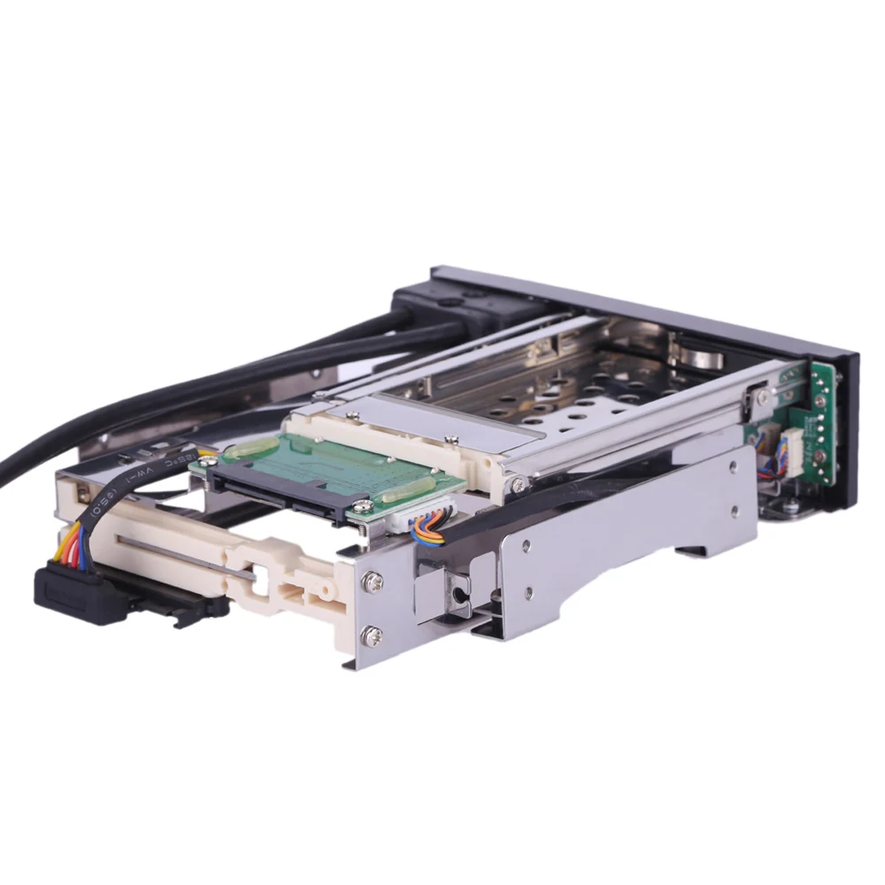 محطة إرساء محرك الأقراص الصلبة Dual Bay 3.5 بوصة + 2.5 بوصة SATA III HDD وSSD صينية العلبة الداخلية لرف الهاتف المحمول مع منفذ USB 3.0