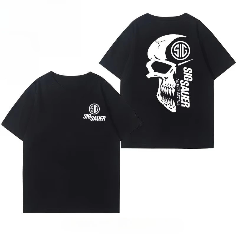 Tough Guy Club Top Tactical Training Short Sleeve Cotton T-Shirt Military Equipment Printed Top Men's Casual Sports T-Shirt