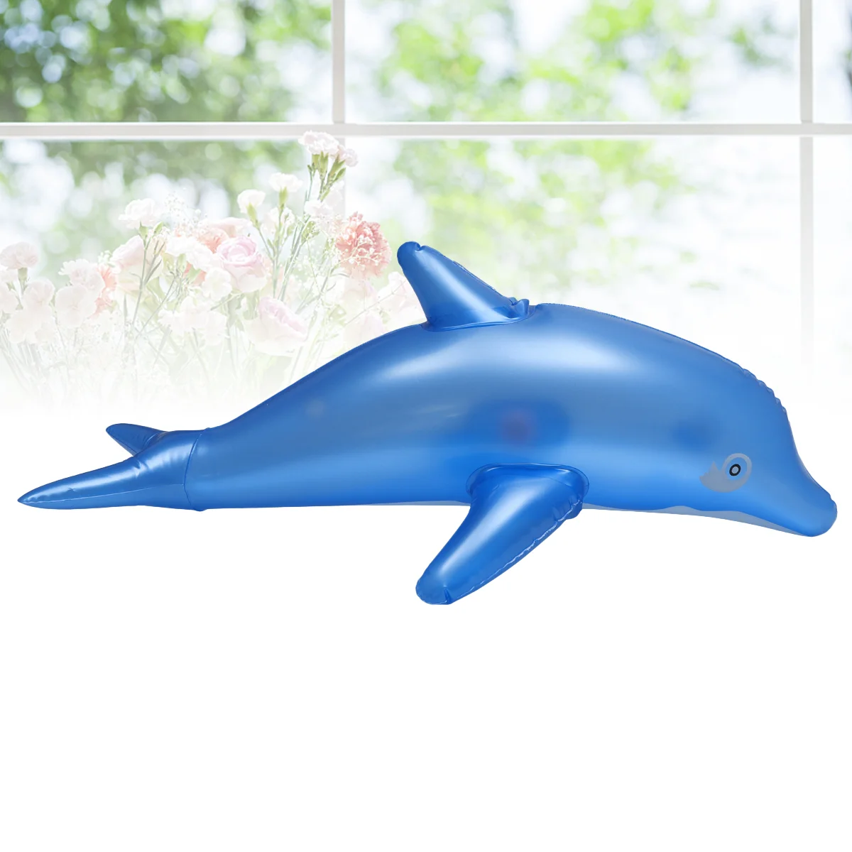 Inflatable Dolphin Blow Up Bath Time Toy Swimming Pool Beach Toy Party Favor Gift(Blue) blow up dolphin