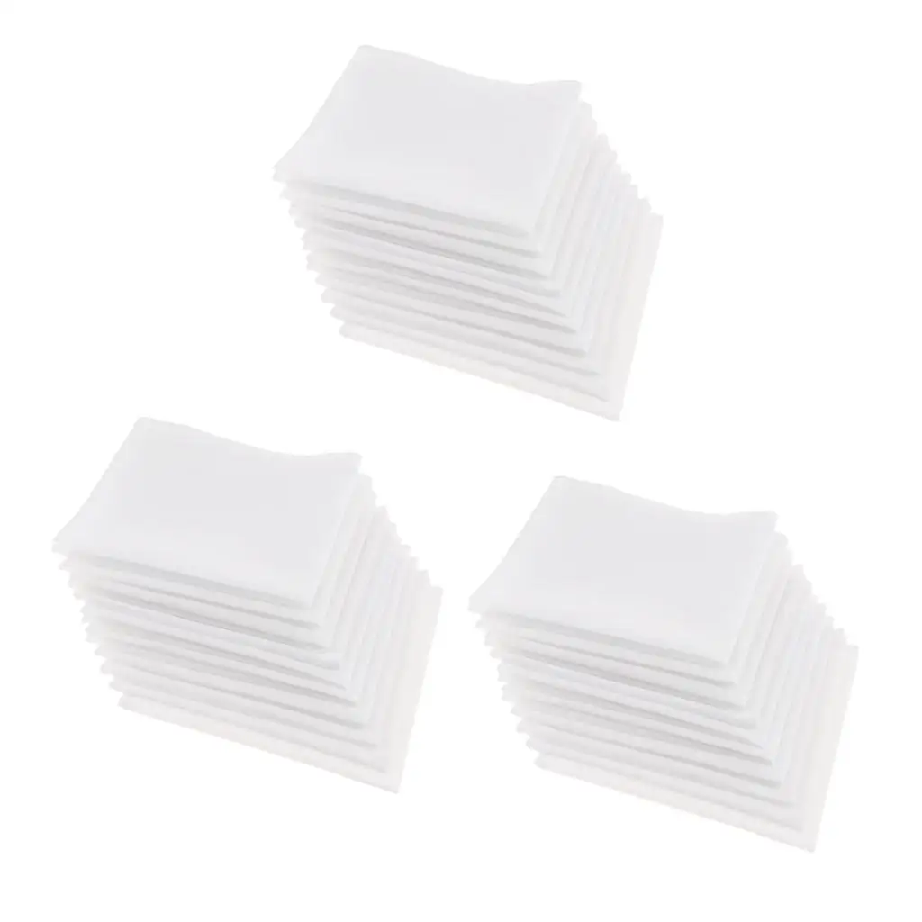 Pure Cotton Handkerchief Set Plain White Hankies for Men Women Baby Bridal Wedding Gifts