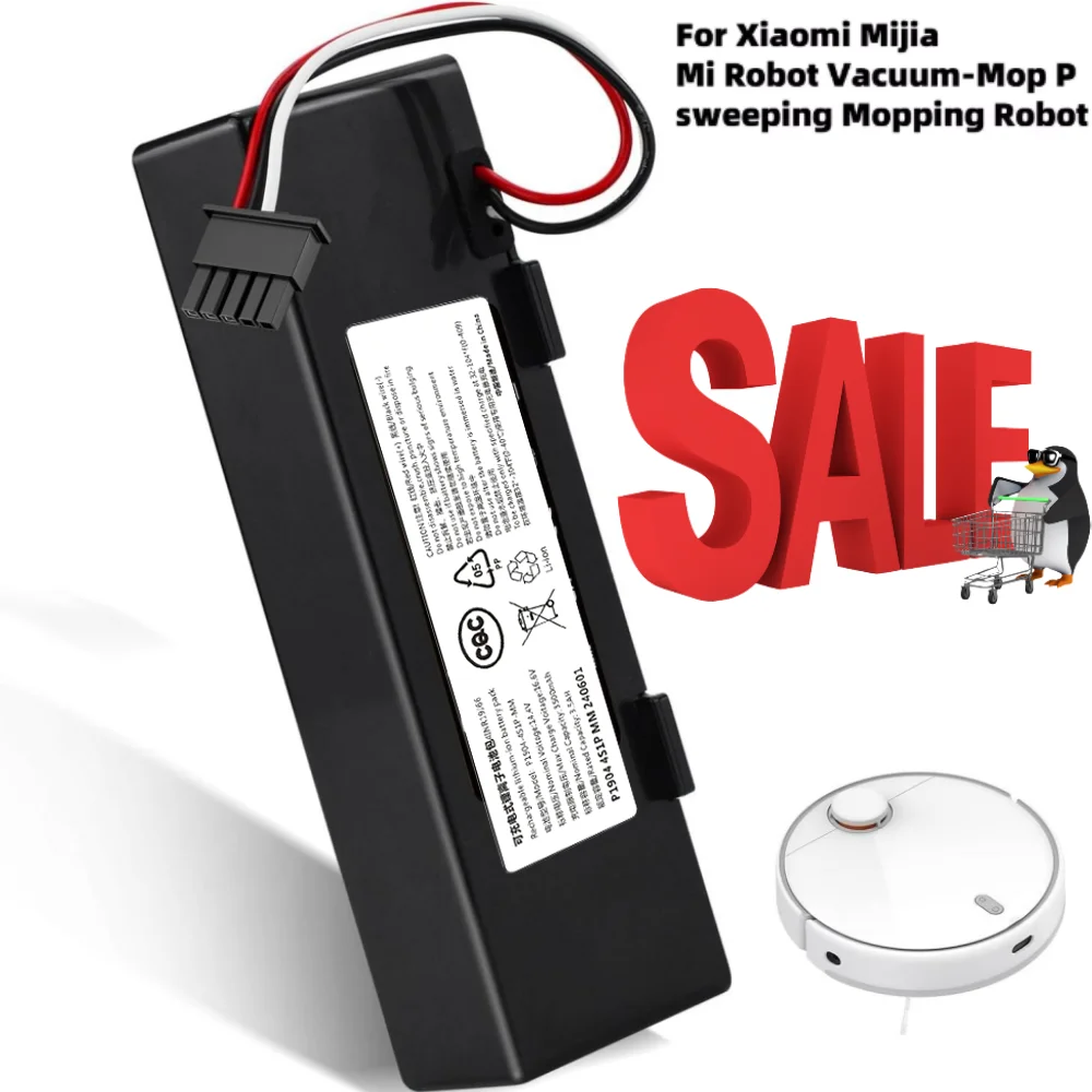 

14.8V for XIAOMI(Mijia) sweeping machine mop Pro robot vacuum cleaner battery replacement STYTJ02YM Yunmi MVVO1-JG Haier JX37