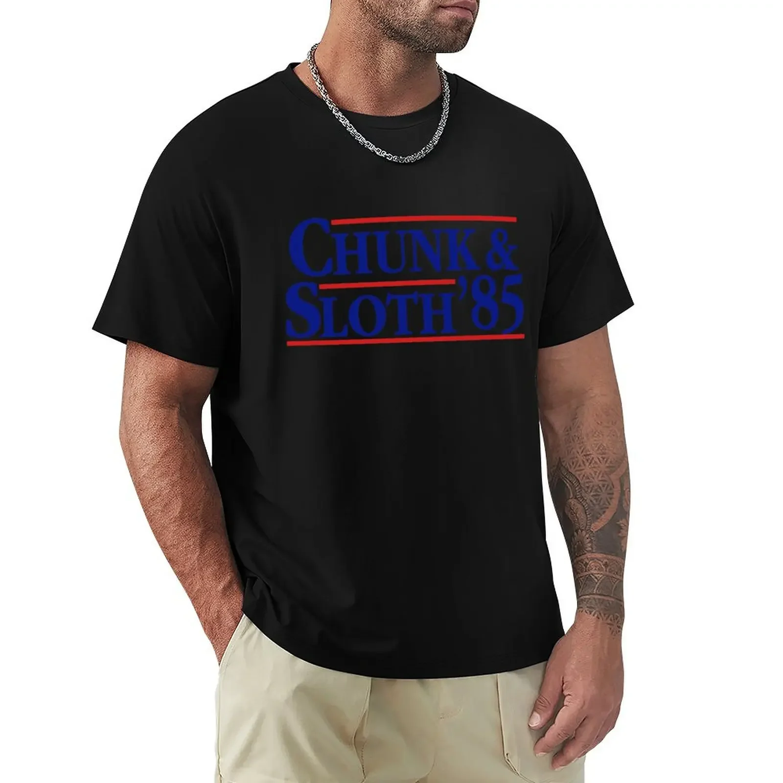 The Goonies Funny Chunk and Sloth Election T-Shirt basketball graphic tees anime tshirt men t shirts high quality